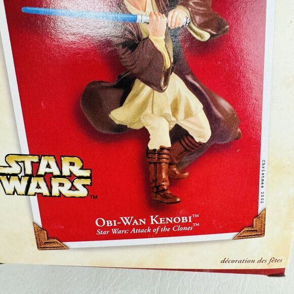 Hallmark Obi-Wan Kenobi Star Wars Attack of the Clones Ornament Vintage New - Picture 2 of 5